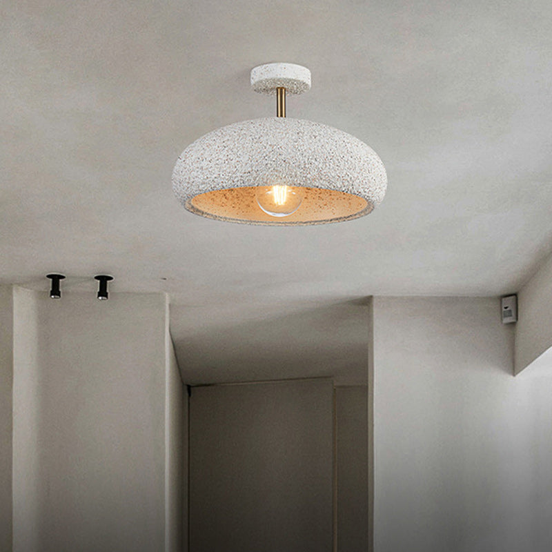 Scandinavian Wabi-Sabi Composite Ceiling Light — Yellow / 220V-240V For UK/AU