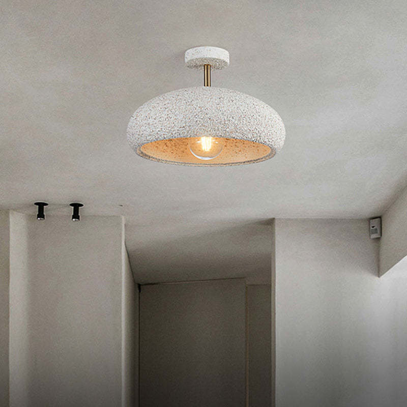 Scandinavian Wabi-Sabi Composite Ceiling Light — Yellow / 220V-240V For UK/AU