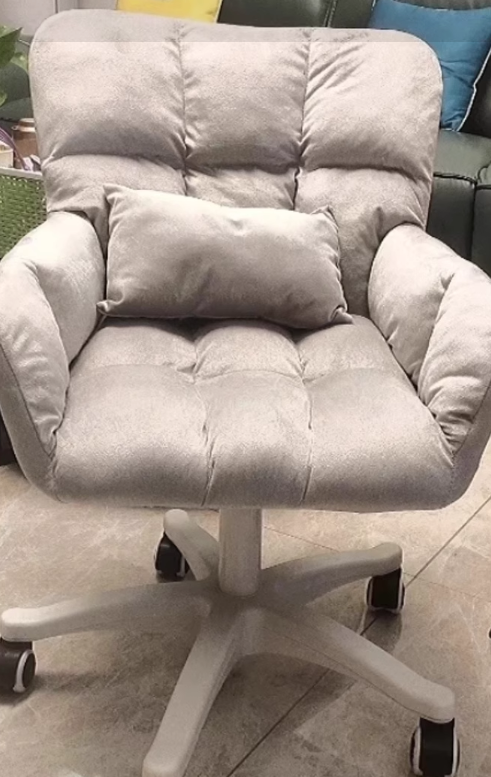 Minimalist Velvet Cotton Nylon Desk Chair