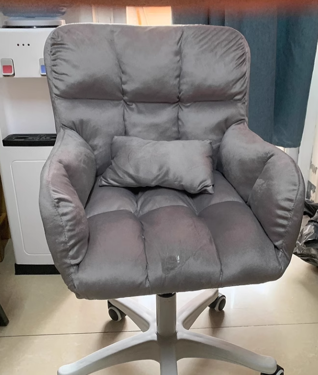 Minimalist Velvet Cotton Nylon Desk Chair