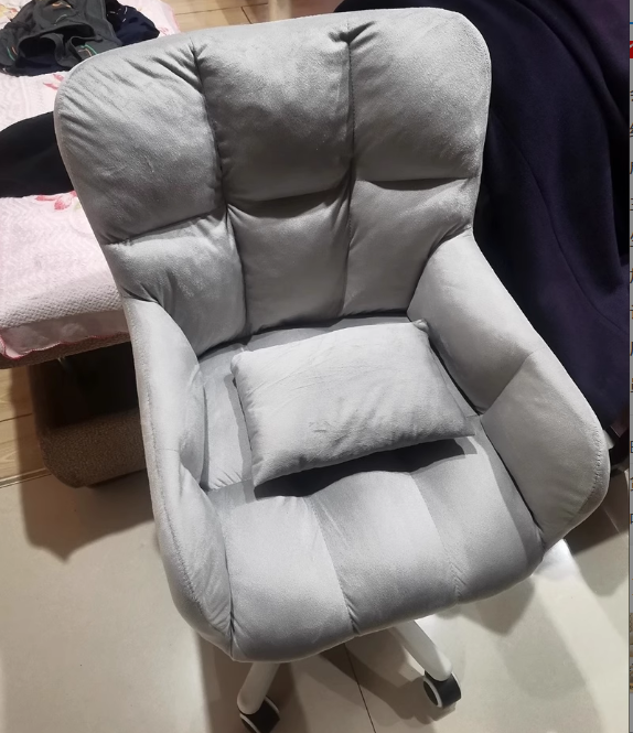 Minimalist Velvet Cotton Nylon Desk Chair