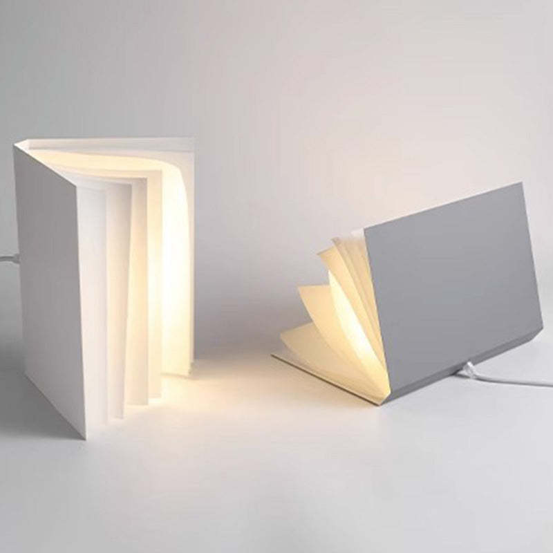 Contemporary Book Rectangle Iron Fabric Pendant Light