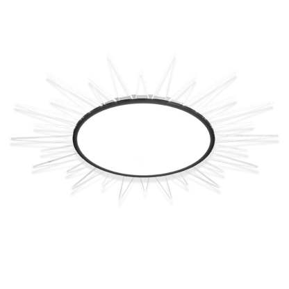 Minimalist Sun Aluminum Acrylic LED Flush Mount Light