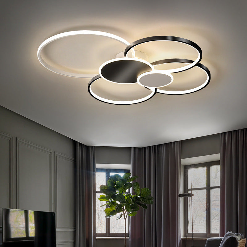 Minimalist Iron Silicone Circle Ceiling Light