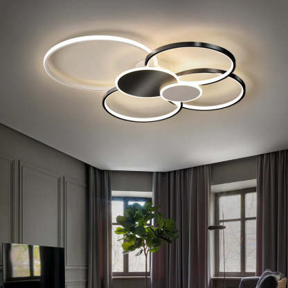 Minimalist Iron Silicone Circle Ceiling Light