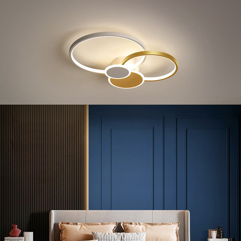 Minimalist Iron Silicone Circle Ceiling Light