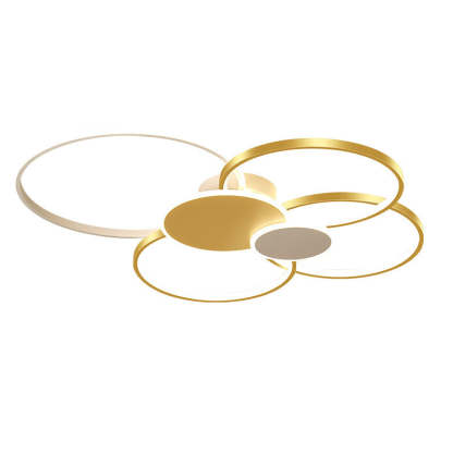 Minimalist Iron Silicone Circle Ceiling Light