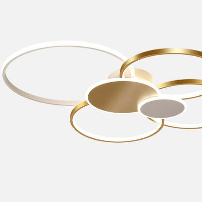 Minimalist Iron Silicone Circle Ceiling Light