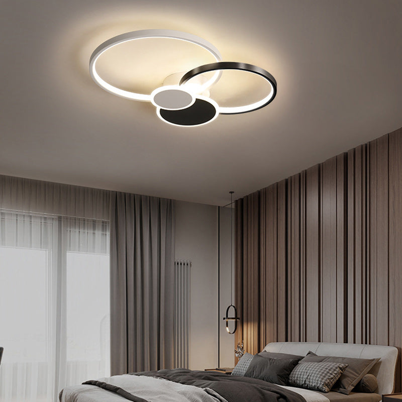 Minimalist Iron Silicone Circle Ceiling Light