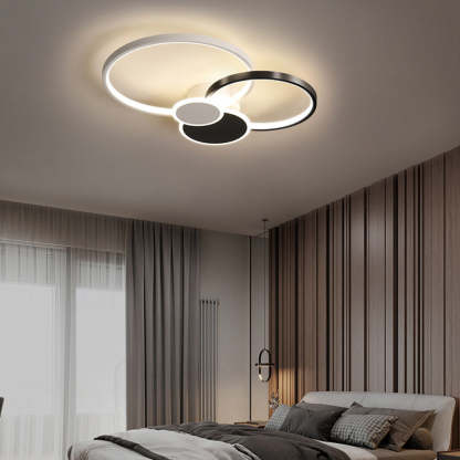 Minimalist Iron Silicone Circle Ceiling Light