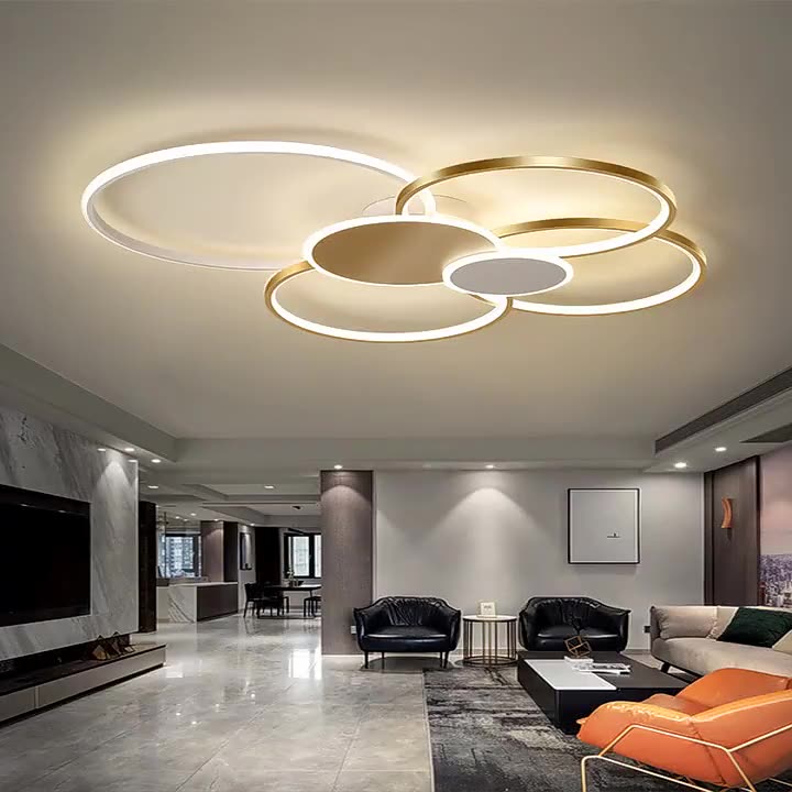 Minimalist Iron Silicone Circle Ceiling Light