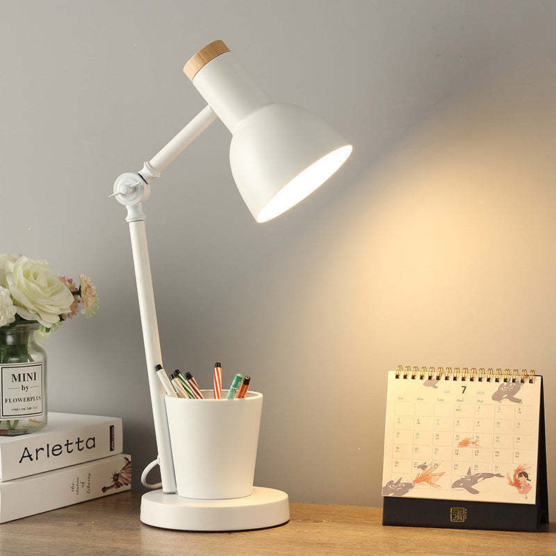 Nordic Dome Iron Solid Wood Table Lamp
