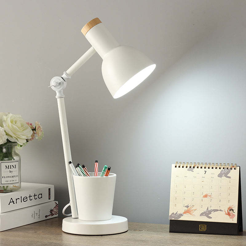Nordic Dome Iron Solid Wood Table Lamp