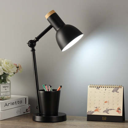 Nordic Dome Iron Solid Wood Table Lamp