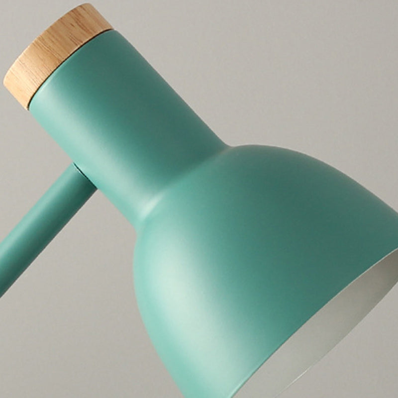 Nordic Dome Iron Solid Wood Table Lamp