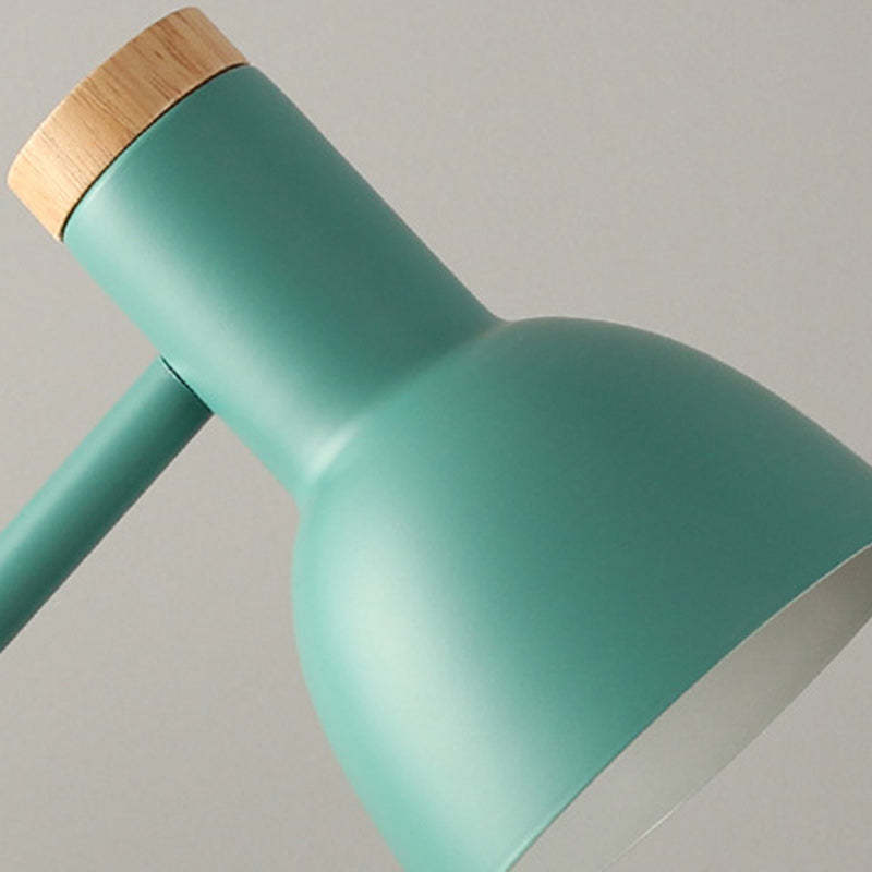 Nordic Dome Iron Solid Wood Table Lamp