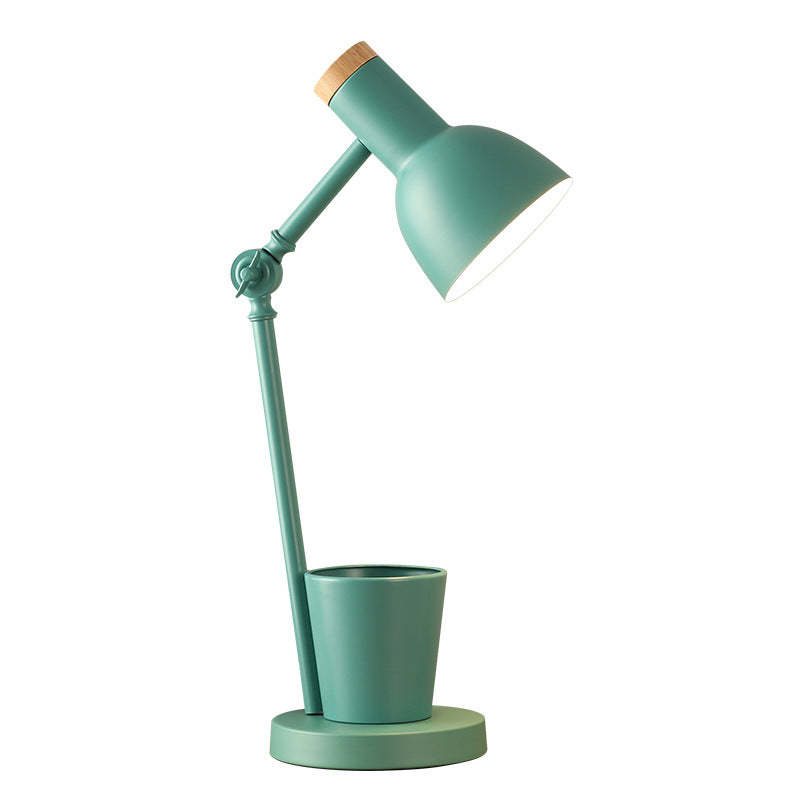 Nordic Dome Iron Solid Wood Table Lamp