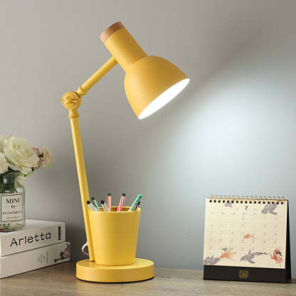 Nordic Dome Iron Solid Wood Table Lamp