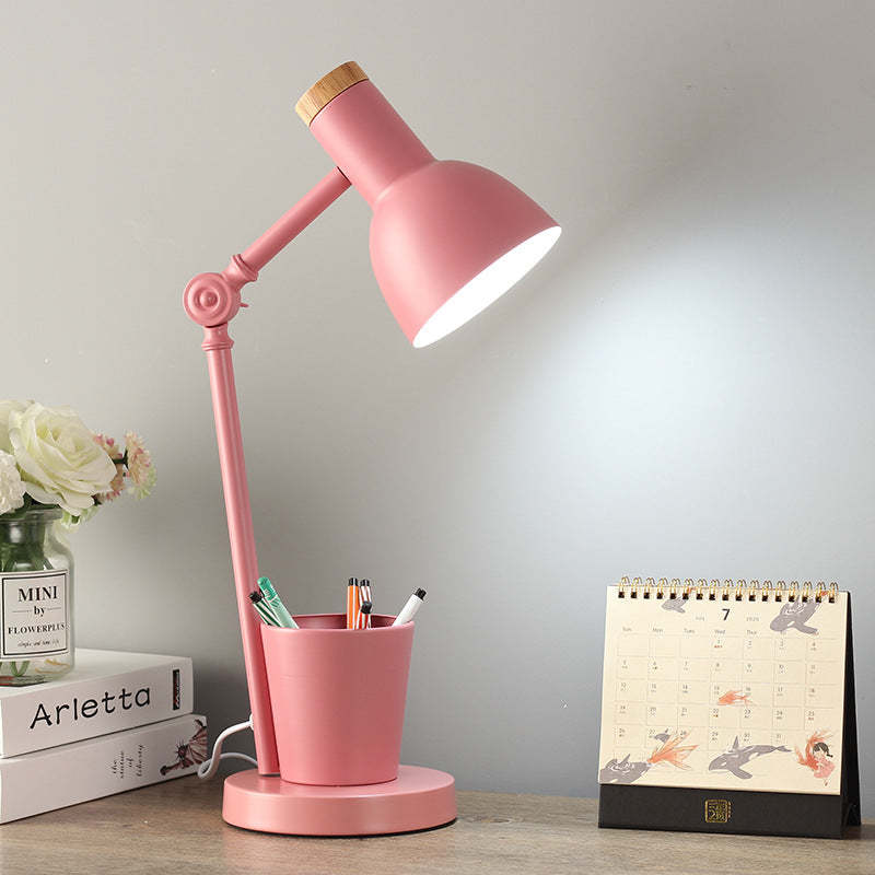 Nordic Dome Iron Solid Wood Table Lamp