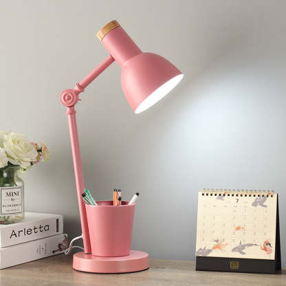 Nordic Dome Iron Solid Wood Table Lamp