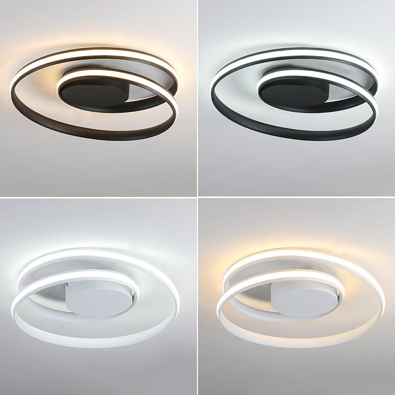 Contemporary Circle Iron Aluminum LED Ceiling Light