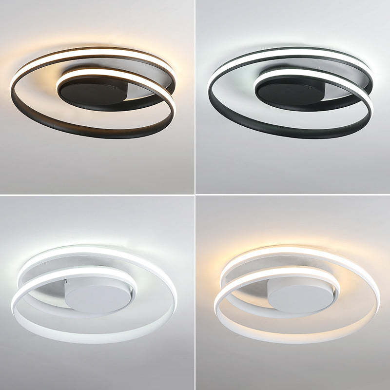 Contemporary Circle Iron Aluminum LED Ceiling Light