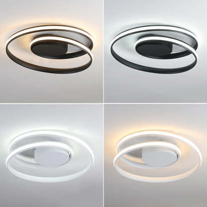 Contemporary Circle Iron Aluminum LED Ceiling Light
