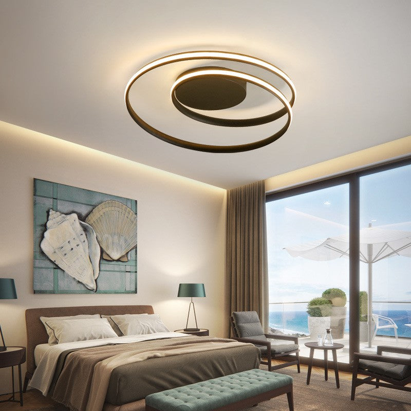 Contemporary Circle Iron Aluminum LED Ceiling Light