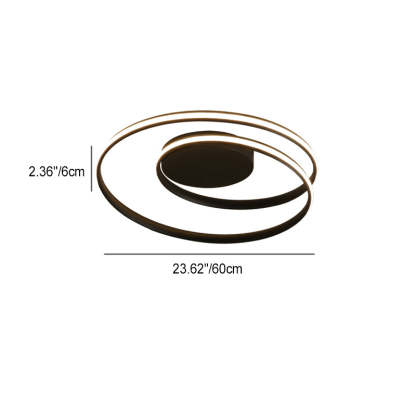 Contemporary Circle Iron Aluminum LED Ceiling Light
