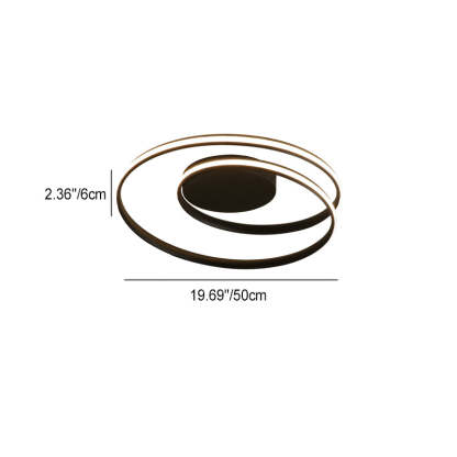Contemporary Circle Iron Aluminum LED Ceiling Light