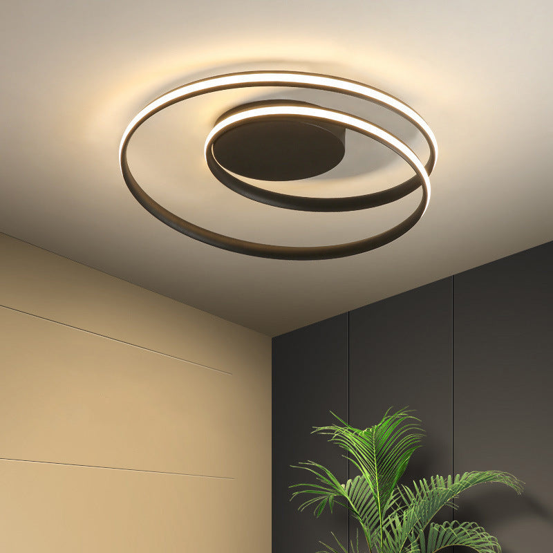 Contemporary Circle Iron Aluminum LED Ceiling Light