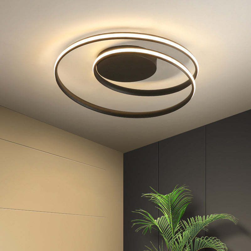 Contemporary Circle Iron Aluminum LED Ceiling Light
