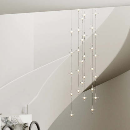 Modern Cone Metal Crystal LED Pendant Light