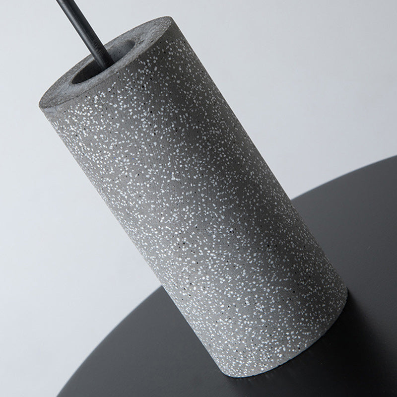 Industrial Cylinder Metal Cement Pendant Light