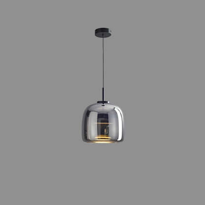 Scandinavian Cylinder Copper Glass LED Pendant Light