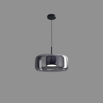 Scandinavian Cylinder Copper Glass LED Pendant Light