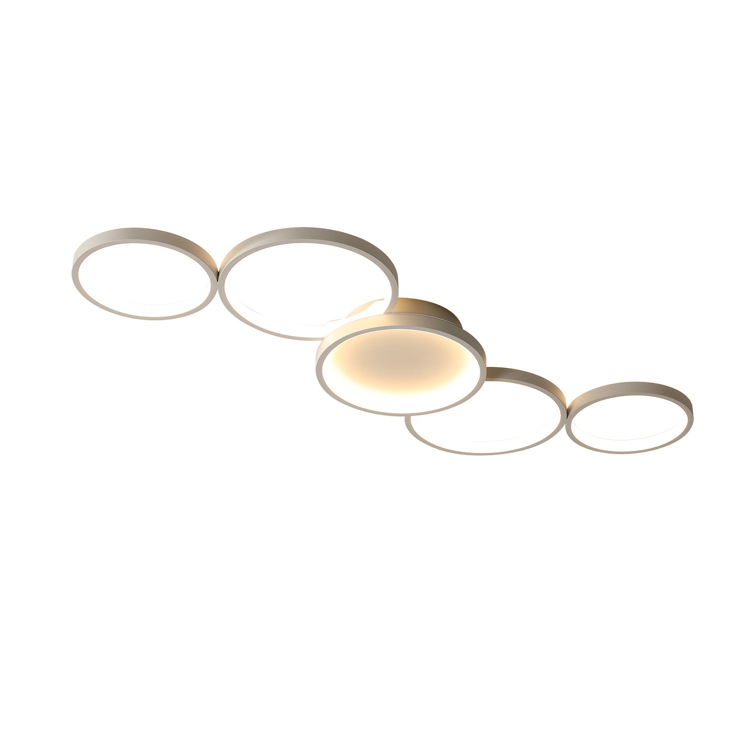 Minimalist Aluminum Multi-Circle Ceiling Light