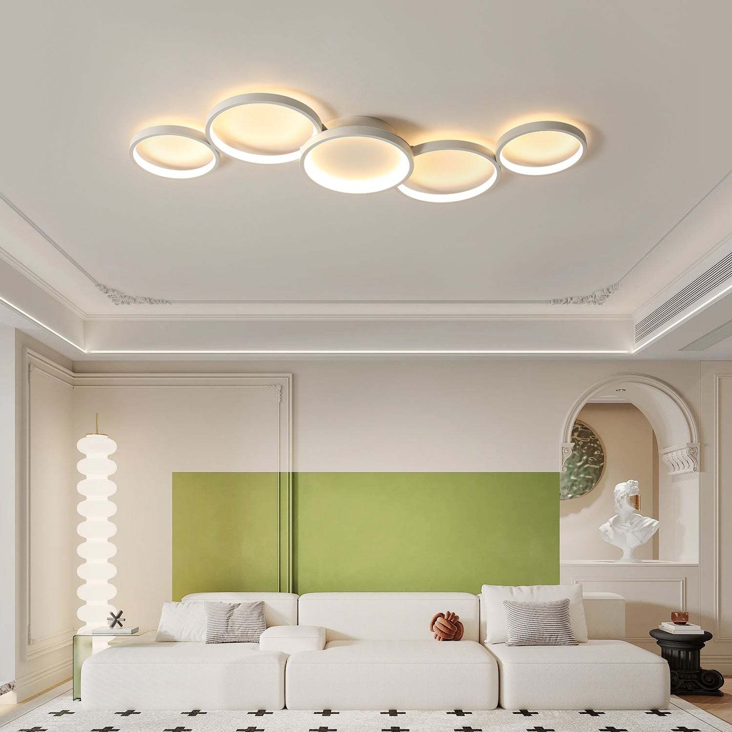 Minimalist Aluminum Multi-Circle Ceiling Light