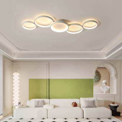 Minimalist Aluminum Multi-Circle Ceiling Light