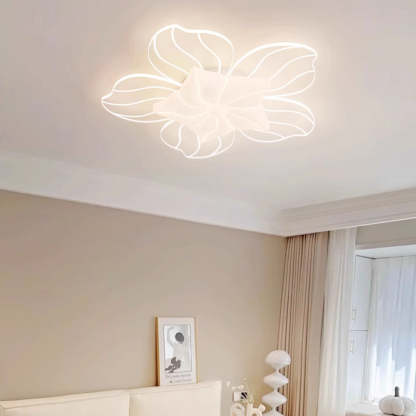 Modern Flower Metal Acrylic LED Semi-Flush Ceiling Light — A / Infinitely Dimmable / 220V-240V For UK/AU
