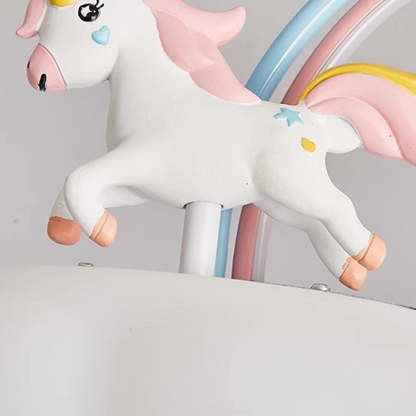 Contemporary Kids Iron Resin Pony Ceiling Light