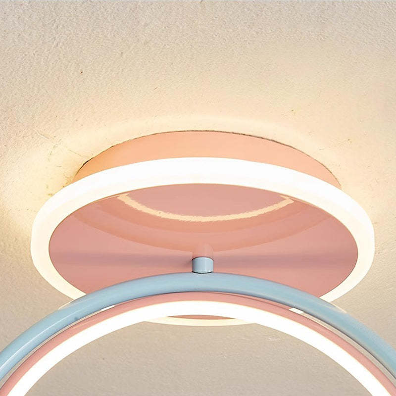 Contemporary Kids Iron Resin Pony Ceiling Light