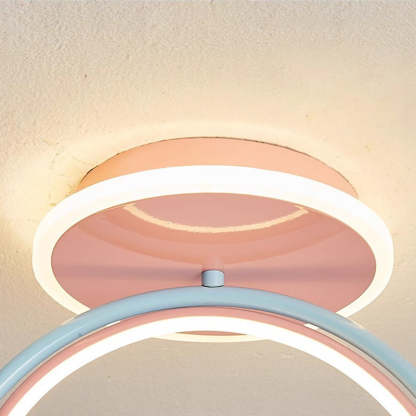 Contemporary Kids Iron Resin Pony Ceiling Light