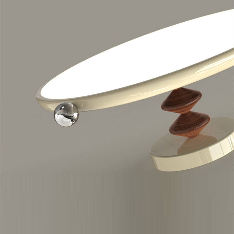 Retro Round Iron LED Semi-Flush Ceiling Light — Large - B / Infinitely Dimmable / 110V-120V For US/CA
