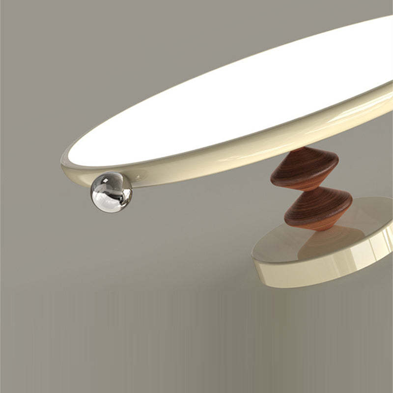 Retro Round Iron LED Semi-Flush Ceiling Light — Large - B / Infinitely Dimmable / 110V-120V For US/CA