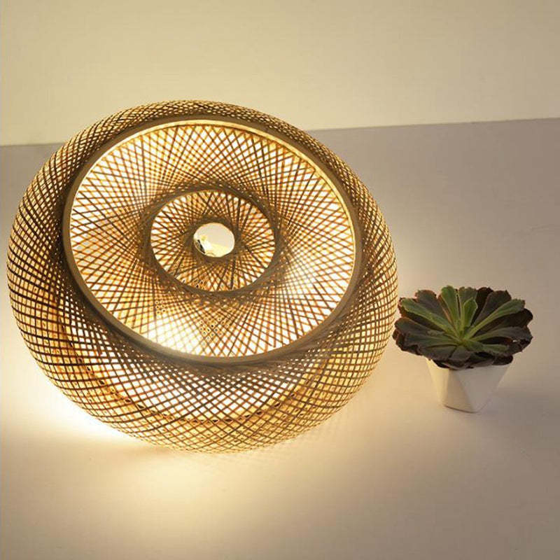 Traditional Farmhouse Round Wood 3-Light Flush Mount