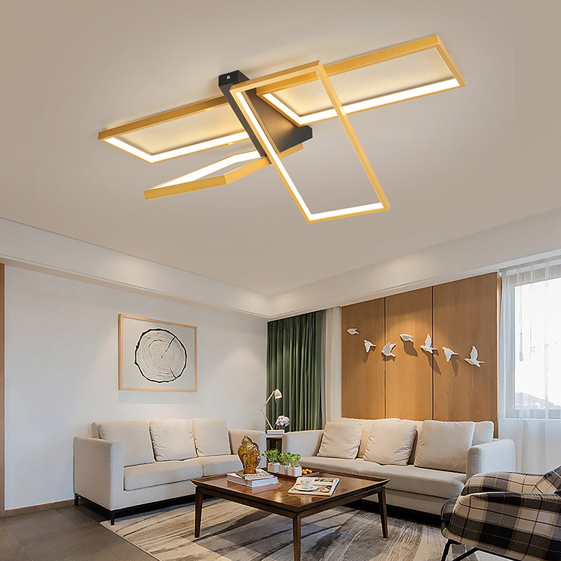 Modern Eclectic Aluminum Silicone Ceiling Light — Gold / Infinitely Dimmable / 110V-120V For US/CA