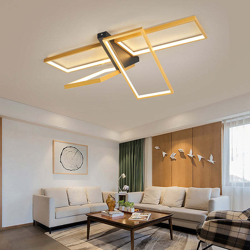 Modern Eclectic Aluminum Silicone Ceiling Light — Gold / Infinitely Dimmable / 110V-120V For US/CA