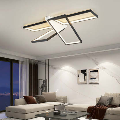 Modern Eclectic Aluminum Silicone Ceiling Light — Black / Infinitely Dimmable / 220V-240V For UK/AU