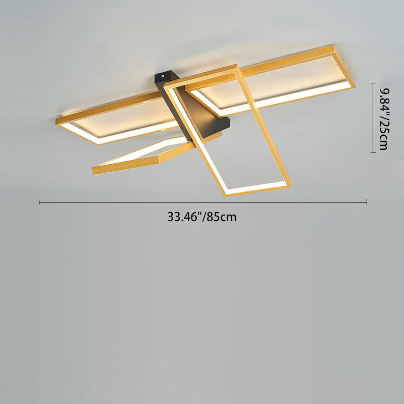 Modern Eclectic Aluminum Silicone Ceiling Light — Gold / Infinitely Dimmable / 220V-240V For UK/AU